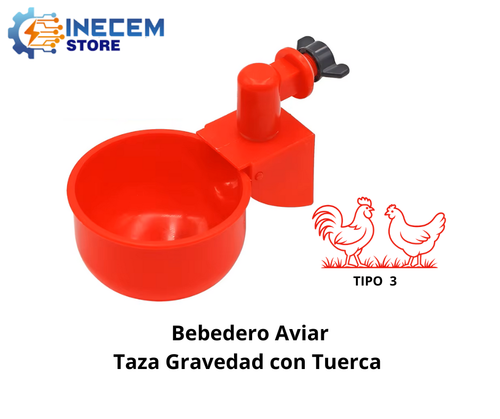 Agua Fresca Automática - Bebedero Aviar Niple Antisuciedad